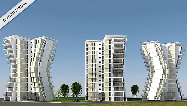 מ. גיא אדריכלים | תכנון בתים משותפים | פרויקט שער העיר