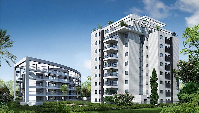 מ. גיא אדריכלים | תכנון בתים משותפים | פרויקט שער העיר, הרצליה