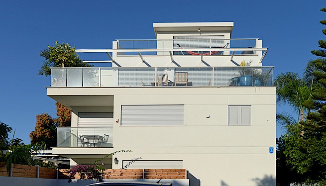 מ. גיא אדריכלים | תכנון בניינים מגורים משותפים | פרויקט קורן