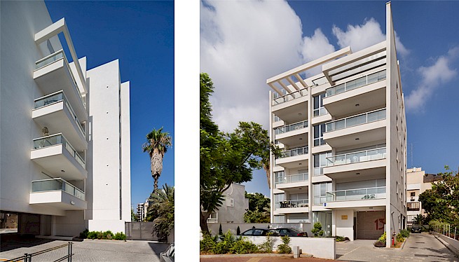 מ. גיא אדריכלים | בתים משותפים - פרויקט החלוץ 13, הרצליה