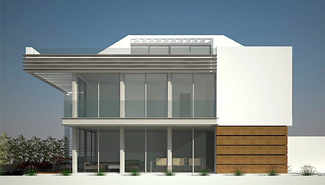 מ. גיא אדריכלים | תכנון בתים פרטיים | ארבעה בתים בהרצליה ב