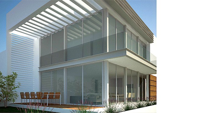 מ. גיא אדריכלים | תכנון בתים פרטיים | ארבעה בתים בהרצליה ב