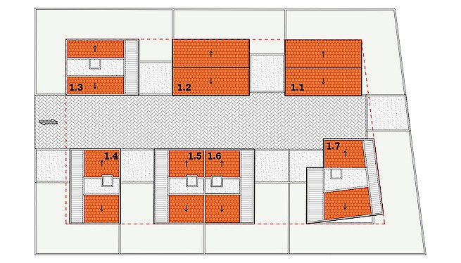 1.1+1.2 ':מ. גיא אדריכלים | תכנון בתים פרטיים | שני בתים בהרצליה ב