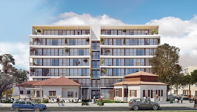 מ. גיא אדריכלים | בתים משותפים | פרויקט בני בנימין-הנדיב, הרצליה