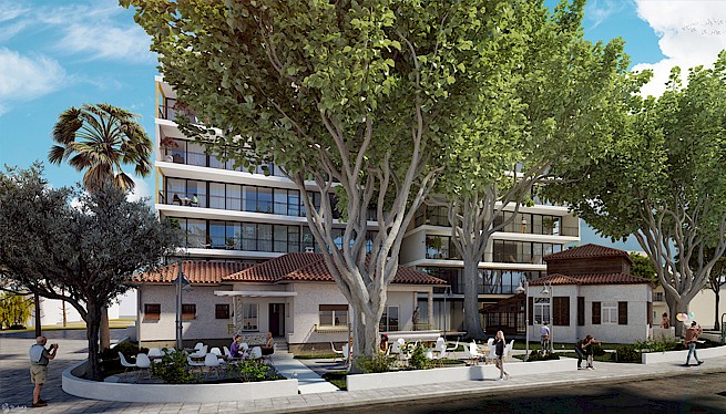 מ. גיא אדריכלים | בתים משותפים | פרויקט בני בנימין-הנדיב, הרצליה