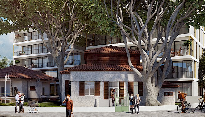 מ. גיא אדריכלים | בתים משותפים | פרויקט בני בנימין-הנדיב, הרצליה