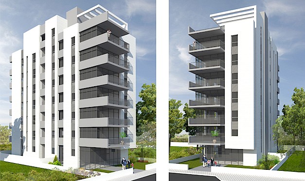 מ. גיא אדריכלים | תמ"א 38/2 | פרויקט פינסקר 4, הרצליה