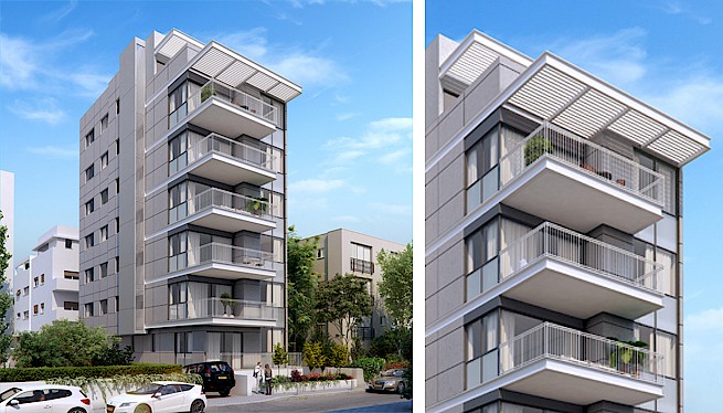 מ. גיא אדריכלים | בתים משותפים | פרויקט הנדיב 14, הרצליה