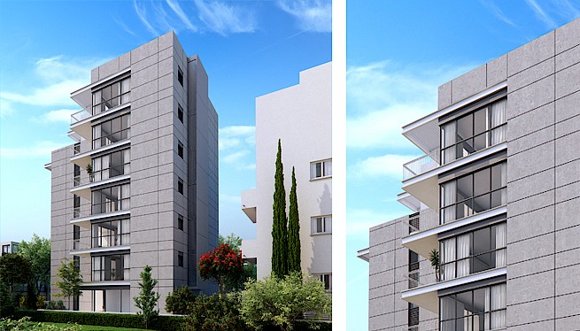 מ. גיא אדריכלים | בתים משותפים | פרויקט הנדיב 14, הרצליה