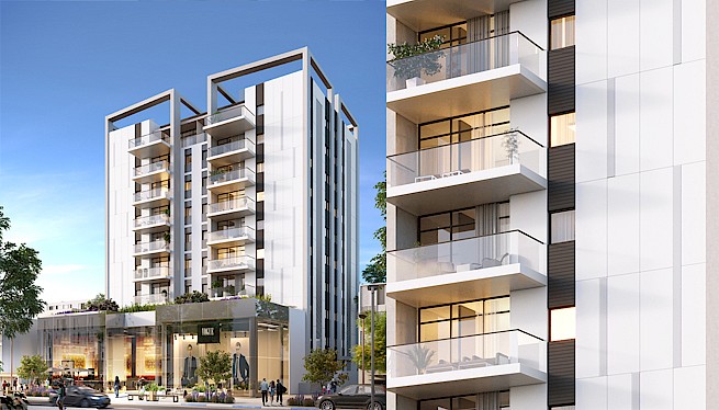 מ. גיא אדריכלים | פרויקט סוקולוב 43-45, תמ"א 38/2 הרצליה