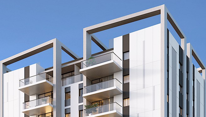 מ. גיא אדריכלים | פרויקט סוקולוב 43-45, תמ"א 38/2 הרצליה