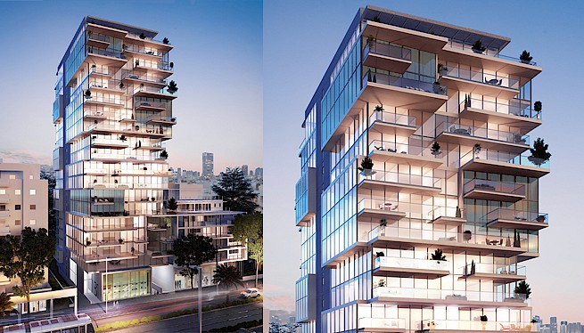 מ. גיא אדריכלים | תוכנית בנין עיר | פרויקט מגדל בסוקולוב, הרצליה