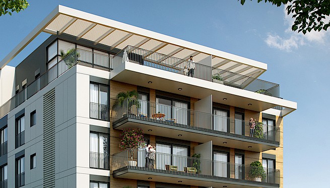 מ. גיא אדריכלים | תמ"א הריסה ובניה | פרויקט שרה מלכין 8, הרצליה