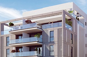 מ. גיא אדריכלים | בתים משותפים | פרויקט ברנר 12, הרצליה