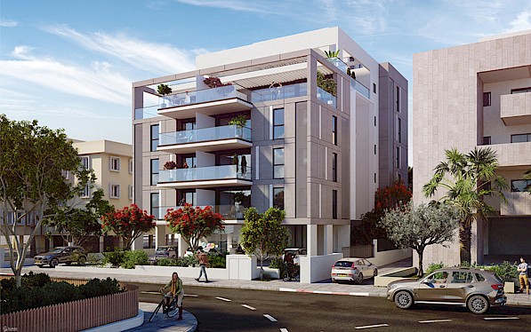 מ. גיא אדריכלים | בתים משותפים | פרויקט ברנר 12, הרצליה